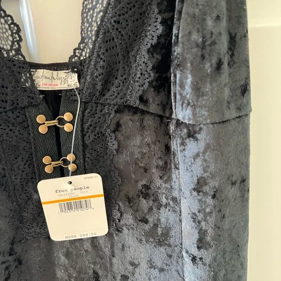 Free People Lace and Velvet Dress - Picture 2 of 3